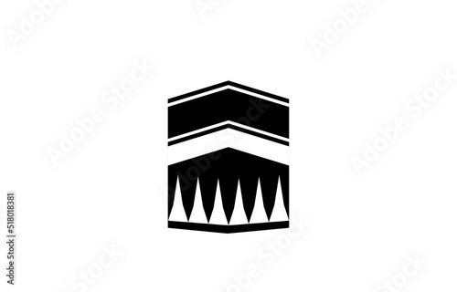 icon kaaba on white background