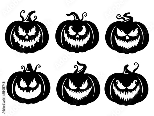Halloween Scary Face Pumpkin	