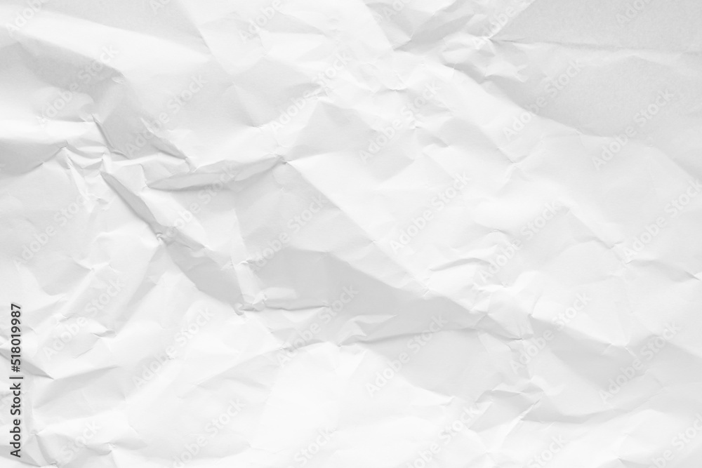 White crumpled paper texture background, clean white wrinkled paper, top view. White crumpled paper texture background, clean white wrinkled paper, top view.
