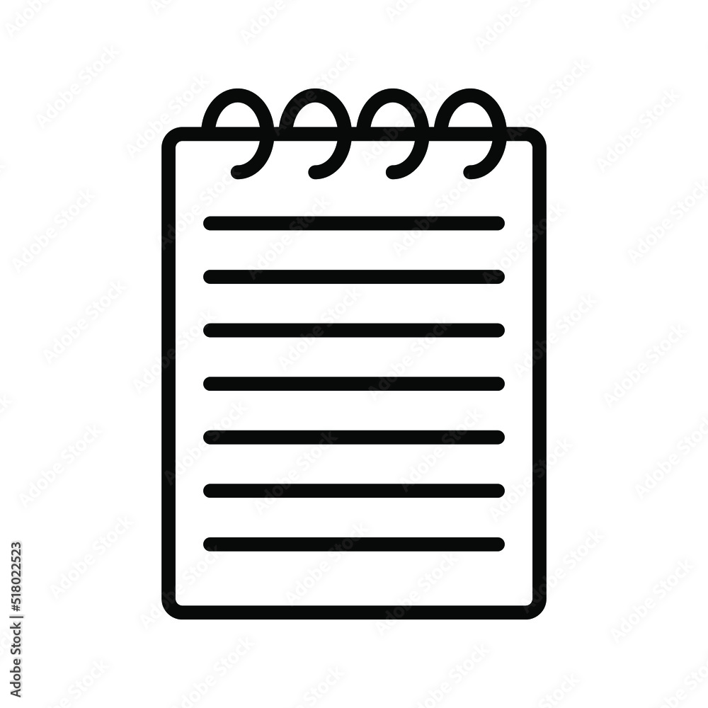 Memo icon. notepad sign. document and file symbol. vector illustration Memo icon. notepad sign. document and file symbol. vector illustration