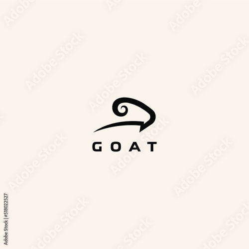 Goat logo vector icon abstract