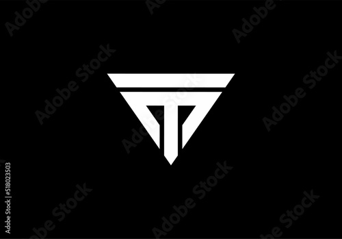 TM Mt t m monogam logo isolated on black background