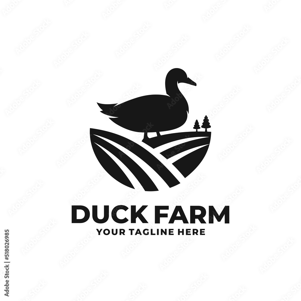 Duck farm logo Duck farm logo