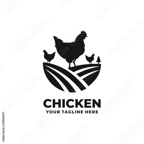Chicken farm logo