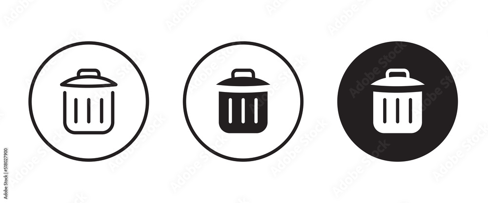 Trash Can Icon, garbage, clean Recycle bin icons button, vector, sign, symbol, logo, illustration, editable stroke, flat design style isolated on white linear pictogram Trash Can Icon, garbage, clean Recycle bin icons button, vector, sign, symbol, logo, illustration, editable stroke, flat design style isolated on white linear pictogram