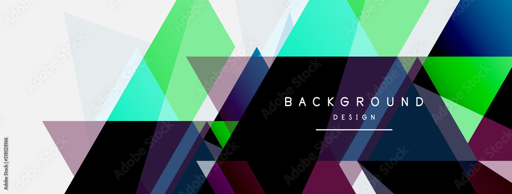 Mosaic triangles geometric background. Techno or business concept, pattern for wallpaper, banner, background, landing page