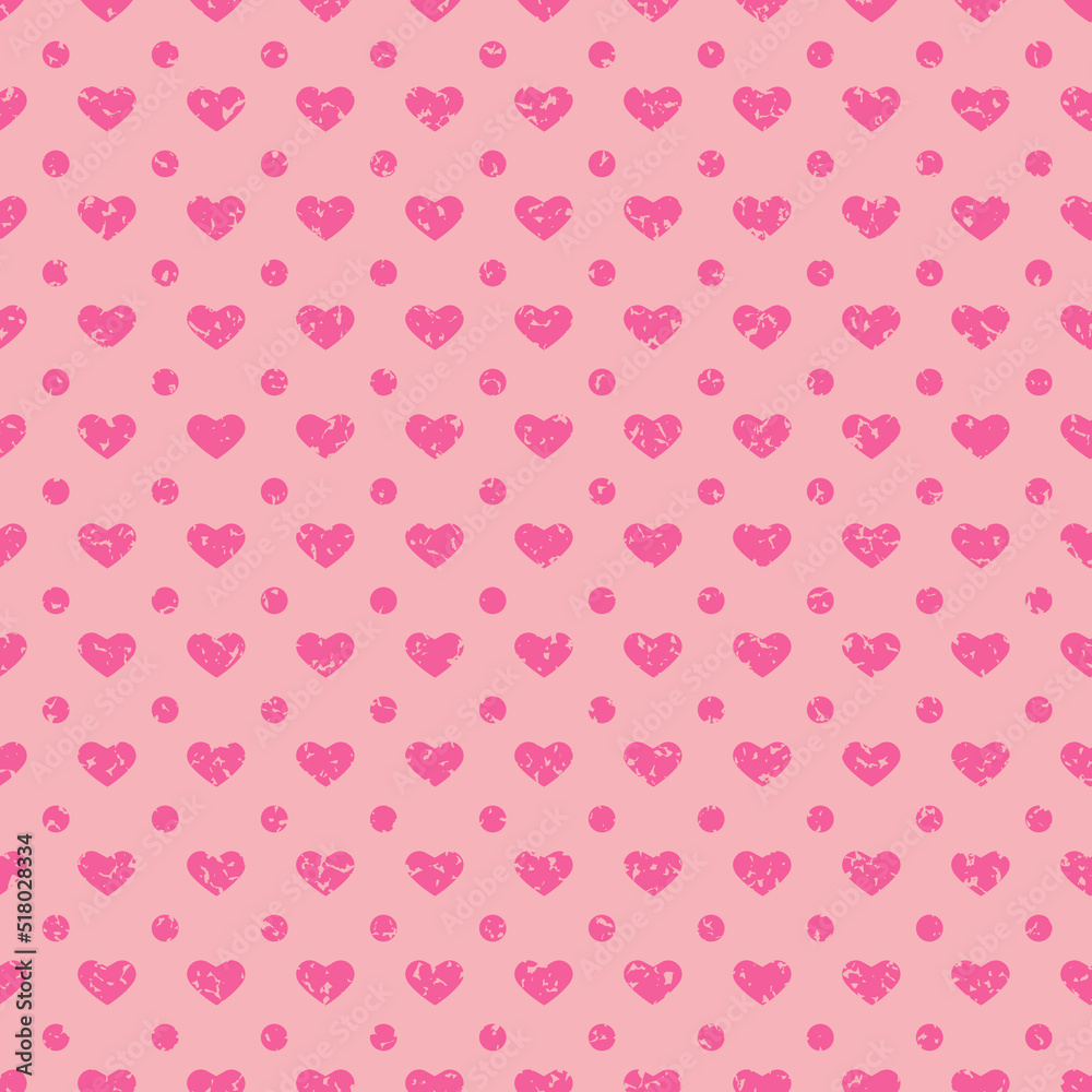 Cute heart seamless pattern for design congratulations valentines day