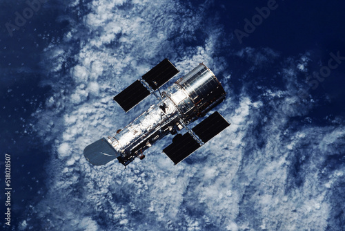 Fotografie, Obraz Space telescope above the earth