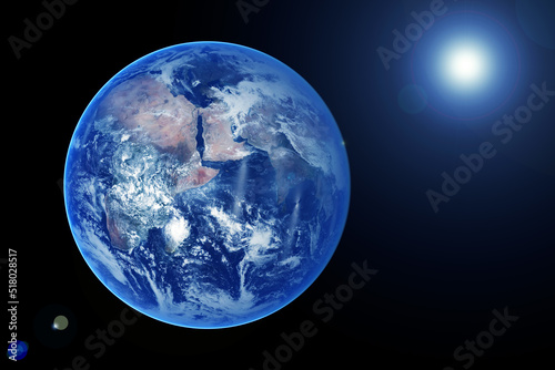 Planet earth from space. Elements of this image furnished by NASA