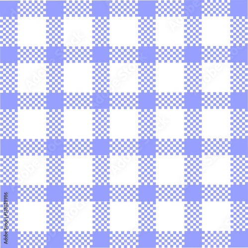 Abstract Vector Seamless blue plaid Checkered Squares Pattern