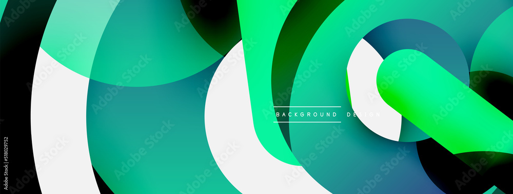 Fototapeta premium Circle abstract background. Vector illustration for wallpaper banner background card or landing page