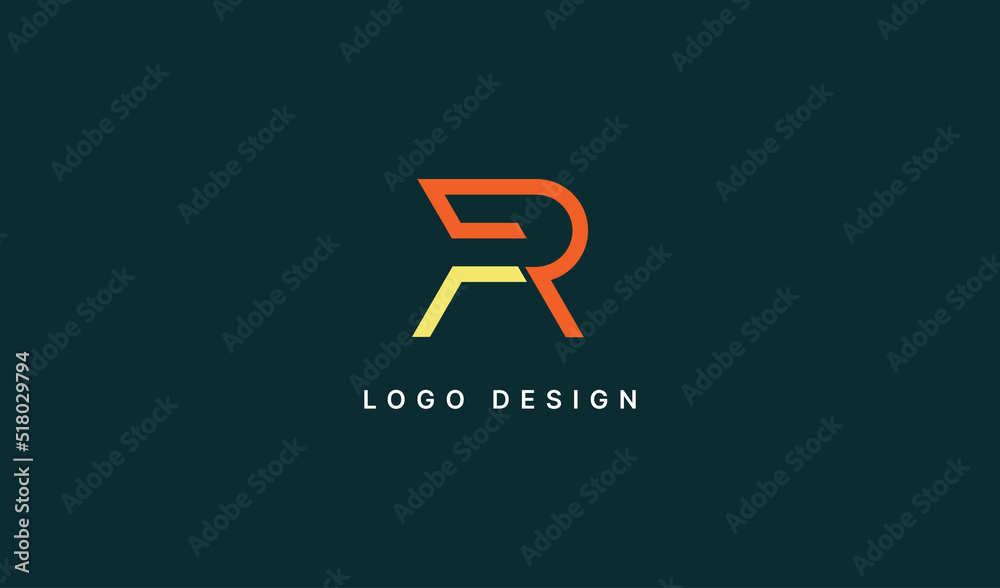 Initial letter PR or RP Logo. Usable for Business and Branding Company Logos. Flat Vector Logo Design Template Element. Initial letter PR or RP Logo. Usable for Business and Branding Company Logos. Flat Vector Logo Design Template Element.