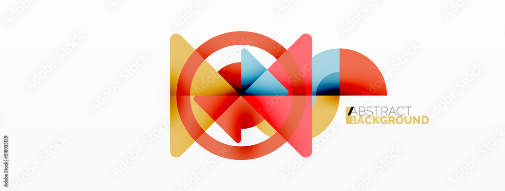 Creative geometric wallpaper. Minimal abstract background. Triangles and circles composition vector illustration for wallpaper banner background or landing page Creative geometric wallpaper. Minimal abstract background. Triangles and circles composition vector illustration for wallpaper banner background or landing page
