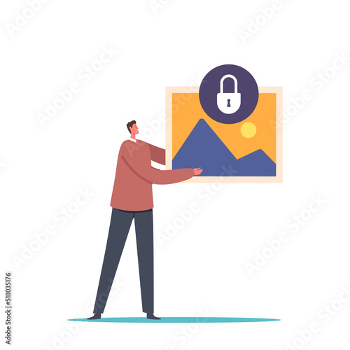 Data Security, Privacy and Data Protection Concept. GDPR, Social Media Files and Documents Network Security