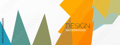 Background colorful shapes template. Wallpaper for concept of AI technology, blockchain, communication, 5G, science, business and technology