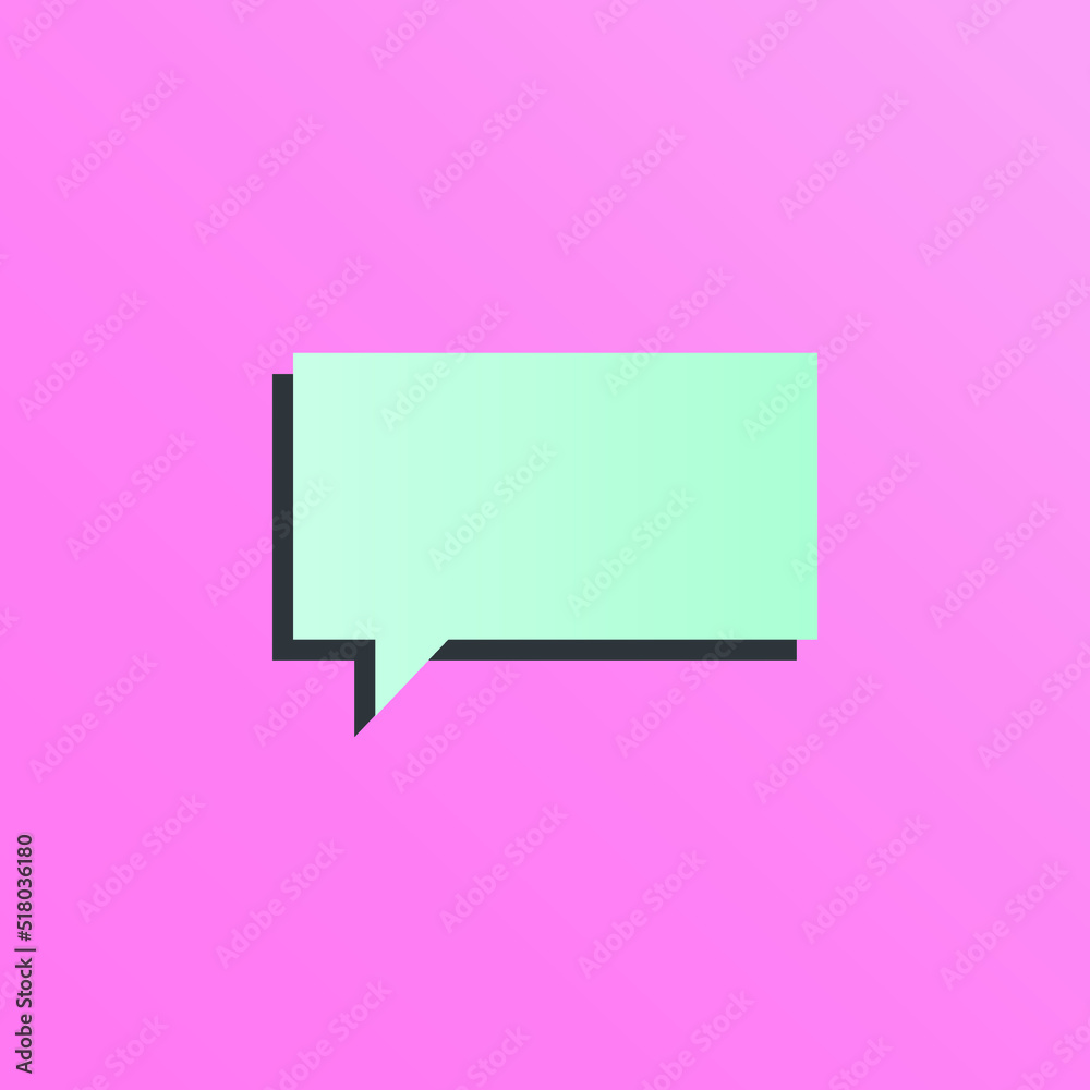 Bubble speech text pink background vector Bubble speech text pink background vector