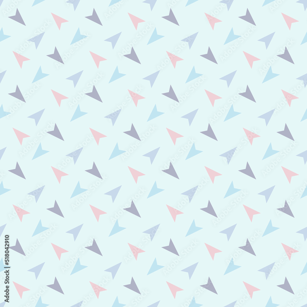 Arrow seamless pattern. Abstract geometric background.