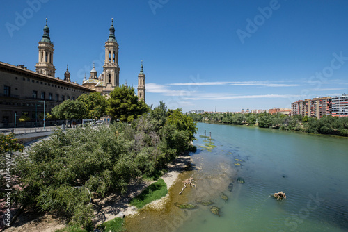 Basílica de Nuestra Señora del Pilar y rio Ebro, Zaragoza, Aragón, Spain, Europe photo