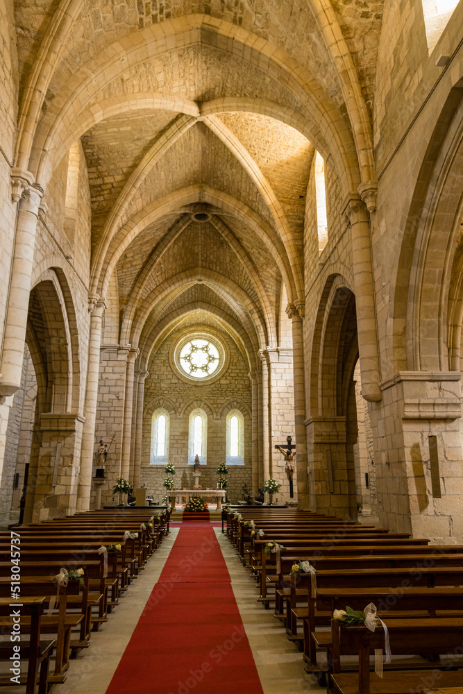 iglesia, Monasterio de Santa María la Real de Iranzu, siglo XII -  XIV, camino de Santiago,  Abárzuza, Navarra, Spain, Europe