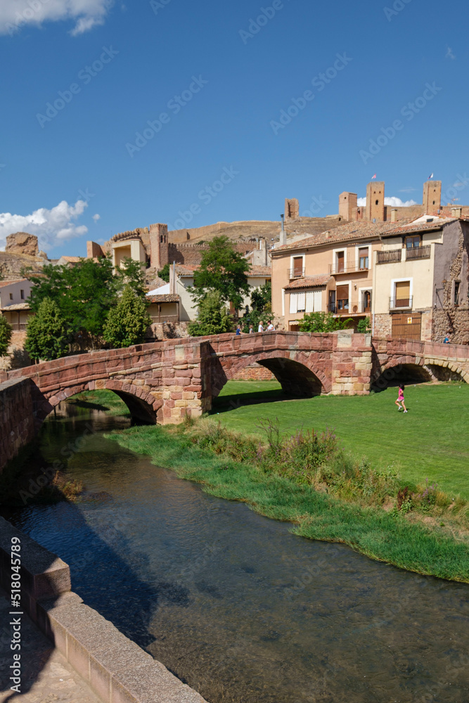 Puente Viejo sobre el rio Gallo, siglo XII, Molina de Aragón, Guadalajara, comunidad autónoma de Castilla-La ManchaSpain, Europe