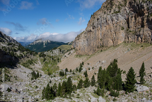 Foyas del Ingeniero, ruta de las Golondrinas, barranco de Petrechema, pirineos occidentales, , Huesca, Aragón, Spain, Europe photo