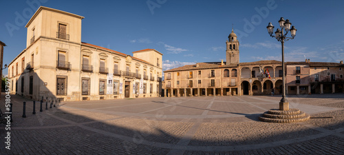 plaza mayor porticada, Medinaceli, Soria,  comunidad autónoma de Castilla y León, Spain, Europe photo