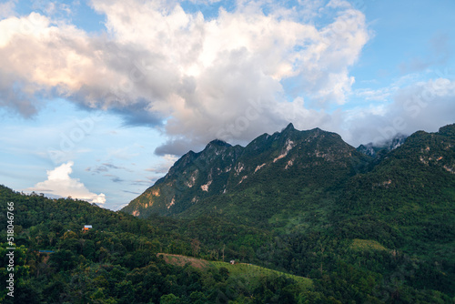 Green mountain view at Chiang Dao