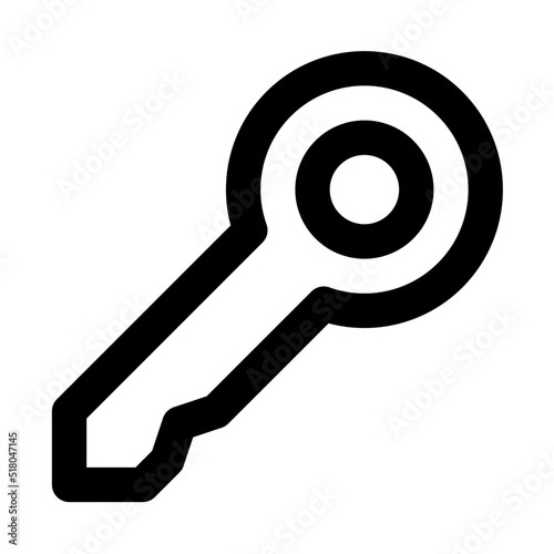 room key line icon