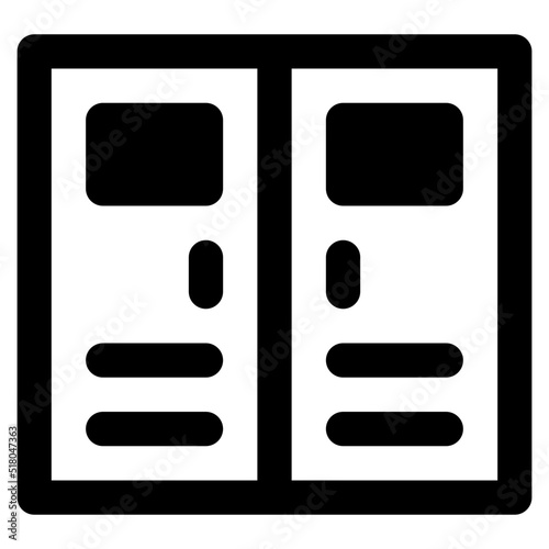 door glyph icon