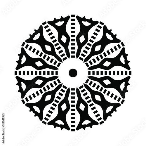 Mandala Pattern Stencil doodles sketch.Ornamental luxury mandala pattern.Circular pattern in the form of a mandala. Henna mandala.