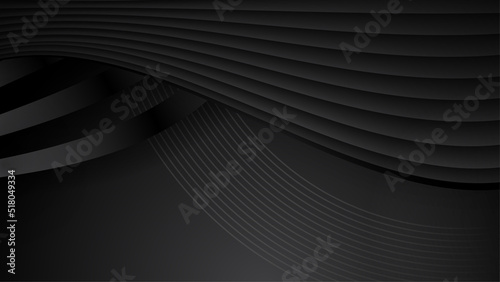 Black abstract background. Vector illustration for presentation design. Can be used for business, corporate, institution, party, festive, seminar, talk, flyer, texture, wallpaper, and pattern.
