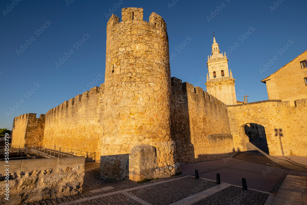 murallas medievales, Puerta de San Miguel, El Burgo de Osma, Soria,  comunidad autónoma de Castilla y León, Spain, Europe