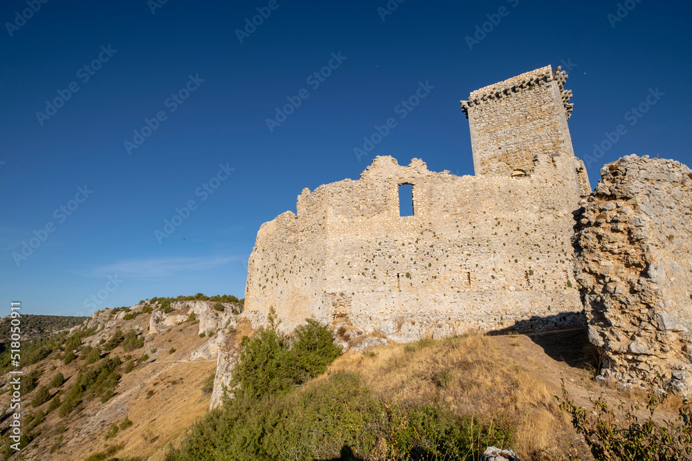 Castillo de Ucero, perteneció a la orden del Temple, Siglos XIII y XIV, Soria, Comunidad Autónoma de Castilla, Spain, Europe