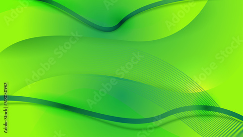 Green abstract background. Vector illustration for presentation design. Can be used for business, corporate, institution, party, festive, seminar, talk, flyer, texture, wallpaper, and pattern.