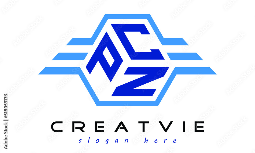 PCN three letter geometrical wings logo design vector template. wordmark logo | emblem logo | monogram logo | initial letter logo | typography logo | business logo | minimalist logo | - obrazy, fototapety, plakaty 
