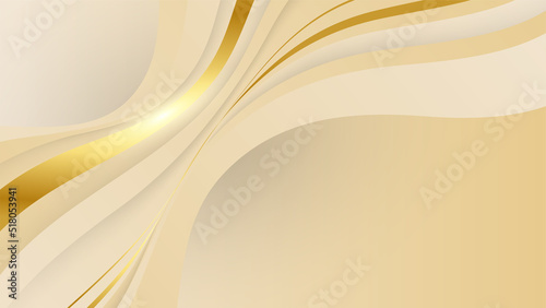 Luxury gold abstract background. Vector illustration for presentation design. Can be used for business, corporate, institution, party, festive, seminar, flyer, texture, wallpaper, and pattern.