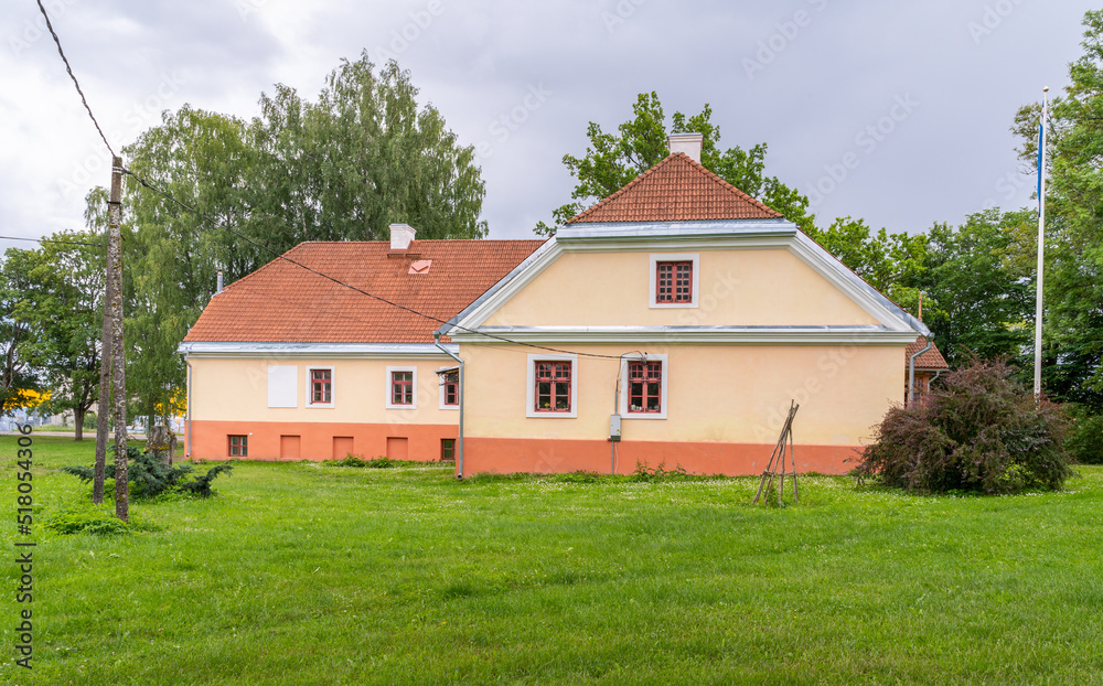 traditional manor in estonia, europe