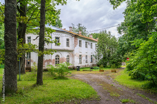 traditional manor in estonia, europe