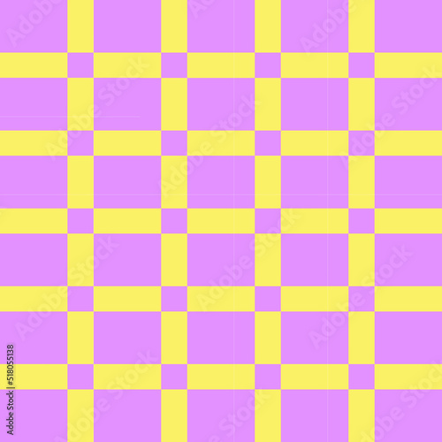 Bold geometric 1980's design, abstract shapes and vibrant colours. Retro rainbow 80's and 90's style print with pink, blue, purple, yellow, 