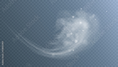 Winter cold blizzard effect. The texture of the winter wind. Vector
