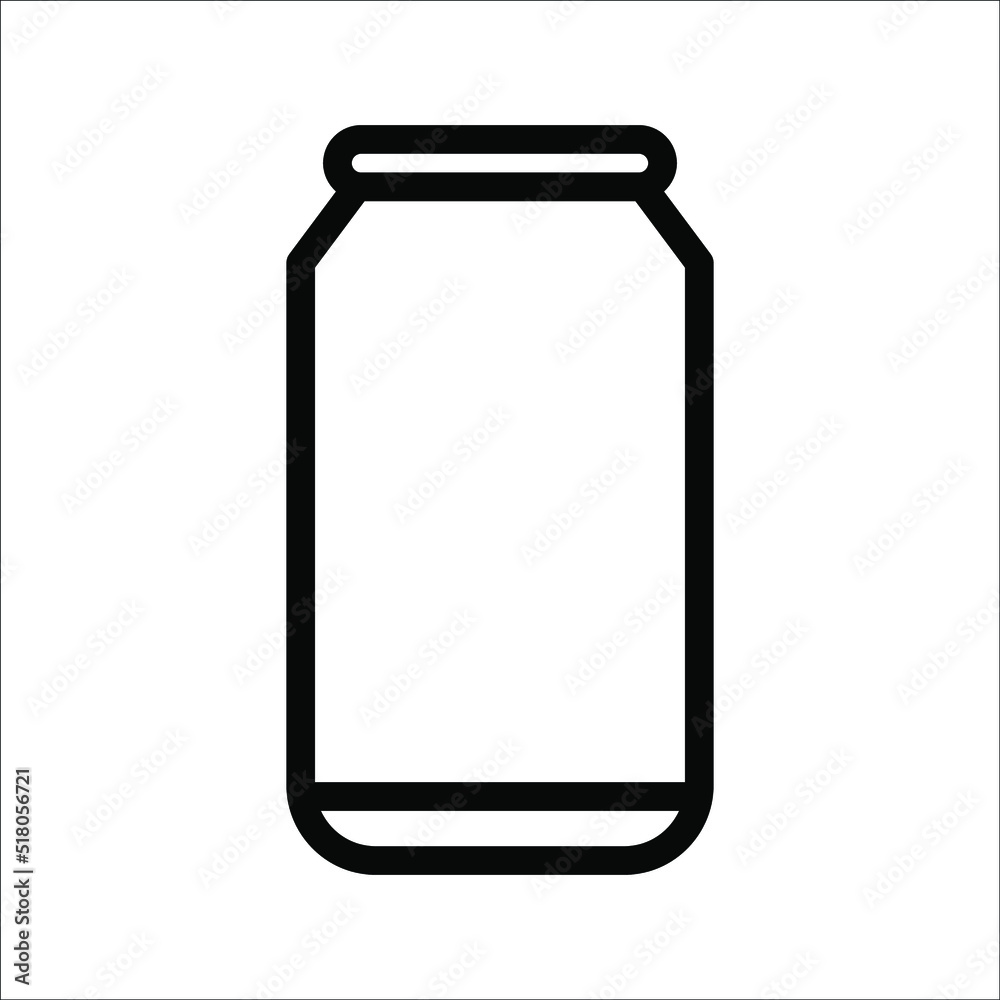 aluminum soda energy drink can icon can overlay vector art icons for apps and websites on white background aluminum soda energy drink can icon can overlay vector art icons for apps and websites on white background