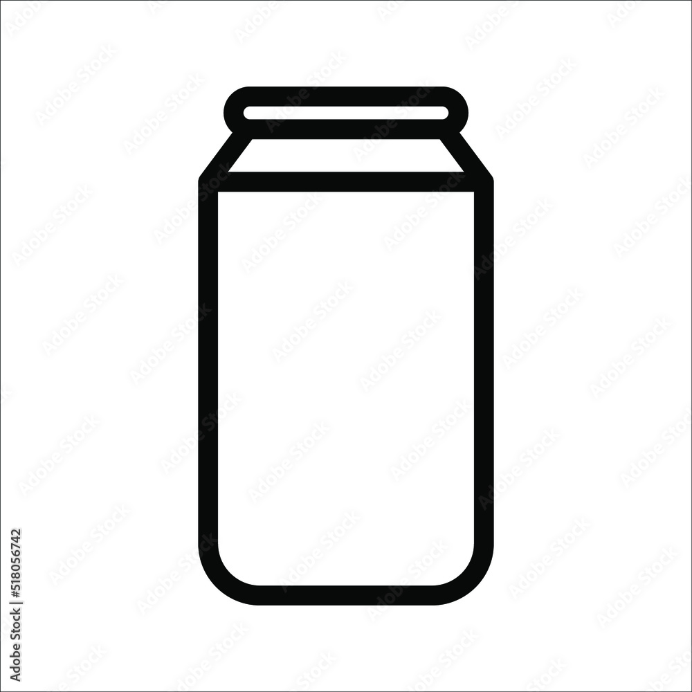 aluminum soda energy drink can icon can overlay vector art icons for apps and websites on white background aluminum soda energy drink can icon can overlay vector art icons for apps and websites on white background