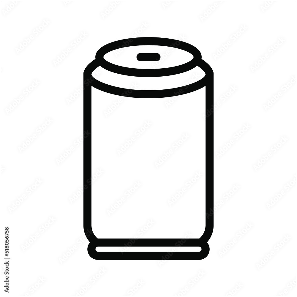 aluminum soda energy drink can icon can overlay vector art icons for apps and websites on white background aluminum soda energy drink can icon can overlay vector art icons for apps and websites on white background
