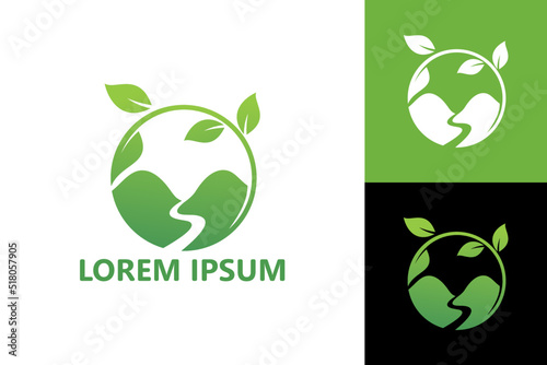 Nature valley logo template design vector