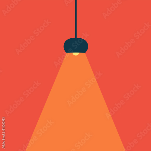 vector illustration of interior and exterior objects with contrast of light and shadow