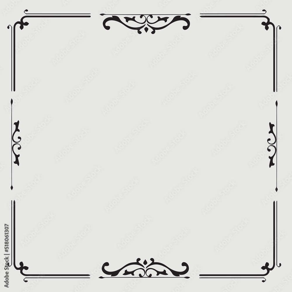 Frame, in the style of an ornament, Vector illustration eps 10, Art. Frame, in the style of an ornament, Vector illustration eps 10, Art.