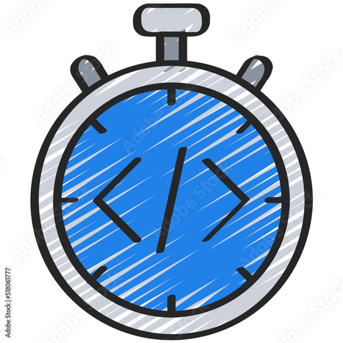 Coding Time Icon
