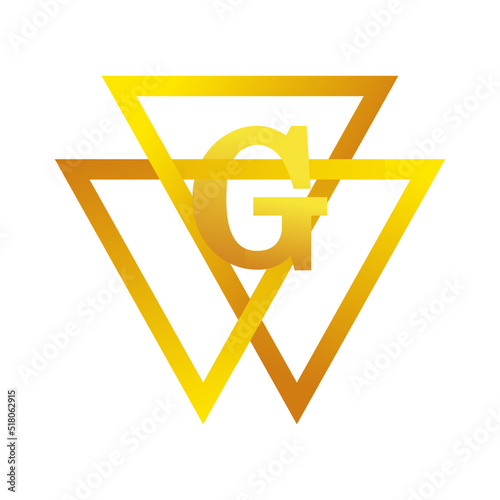 Masonic G and pyramids symbol. Mystical occult, sacred society