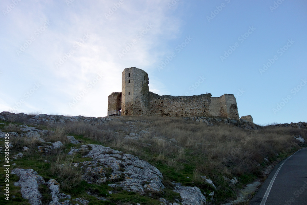 enisala fortress tulcea romania at dusk