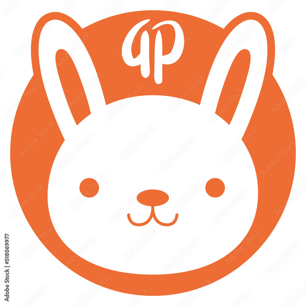 Obraz premium 卯 干支 マークイラスト 16【丸】